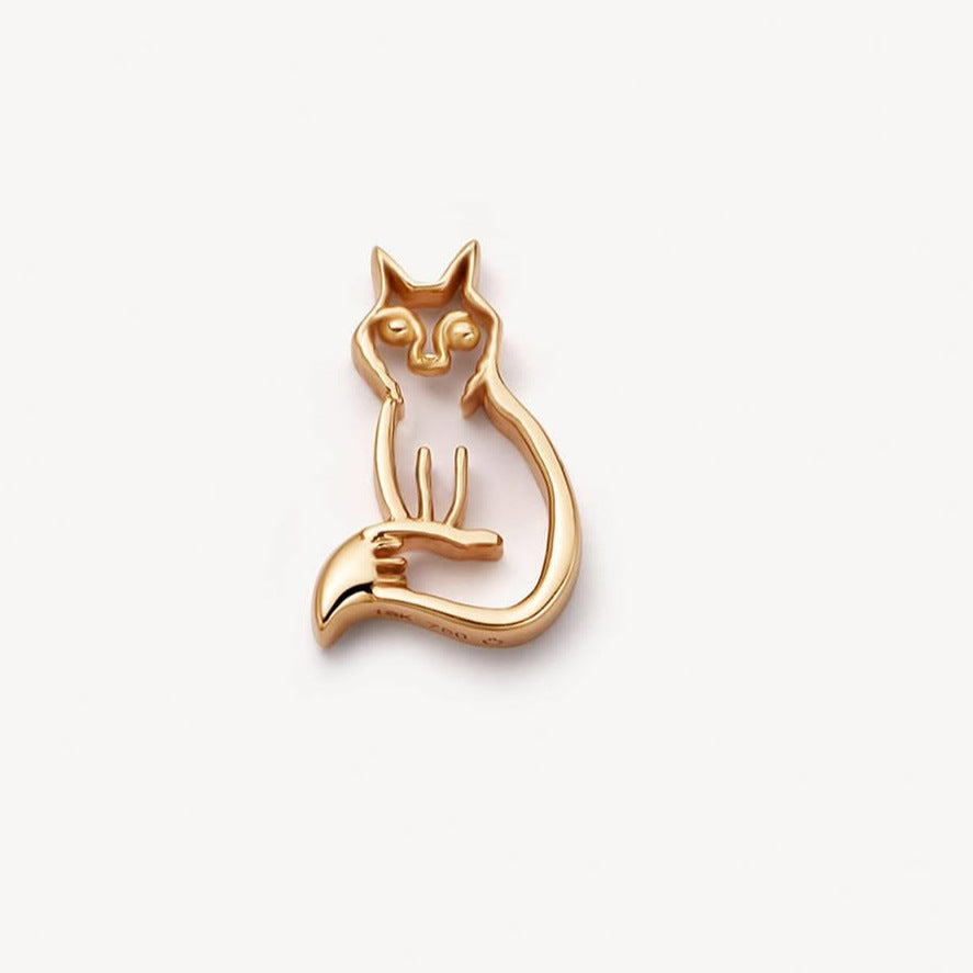 Cat Charm floating charm for a Remember locket by Coeur Ailleurs.