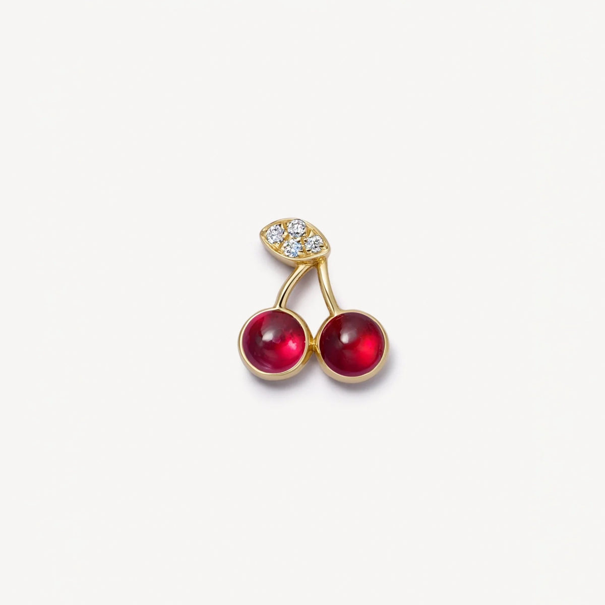 Crystal Cherries floating charm for a Remember locket by Coeur Ailleurs.