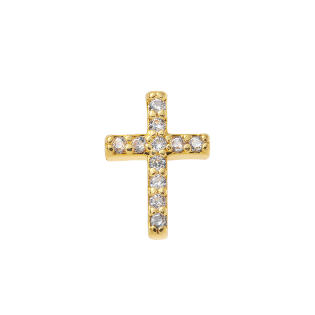 Crystal Cross floating charm for a Remember locket by Coeur Ailleurs.
