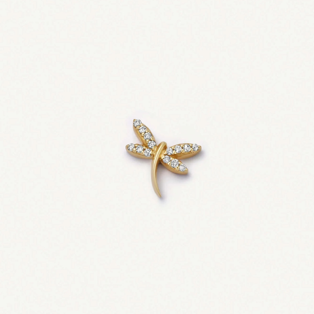Crystal Dragonfly floating charm for a Remember locket by Coeur Ailleurs.