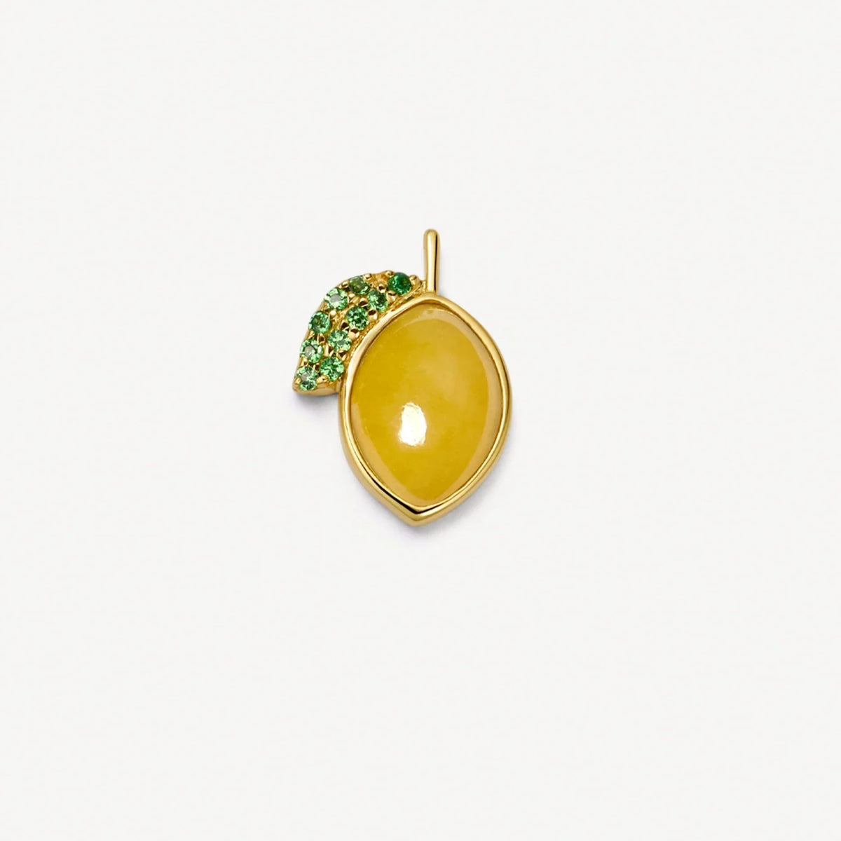 Crystal Lemon floating charm for a Remember locket by Coeur Ailleurs.