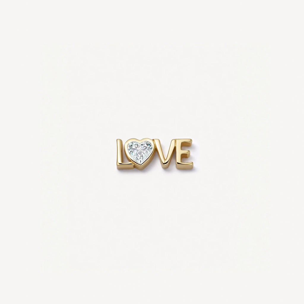 Crystal Love floating charm for a Remember locket by Coeur Ailleurs.