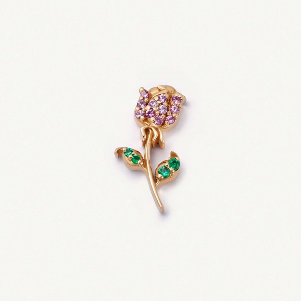 Crystal Rose floating charm for a Remember locket by Coeur Ailleurs.