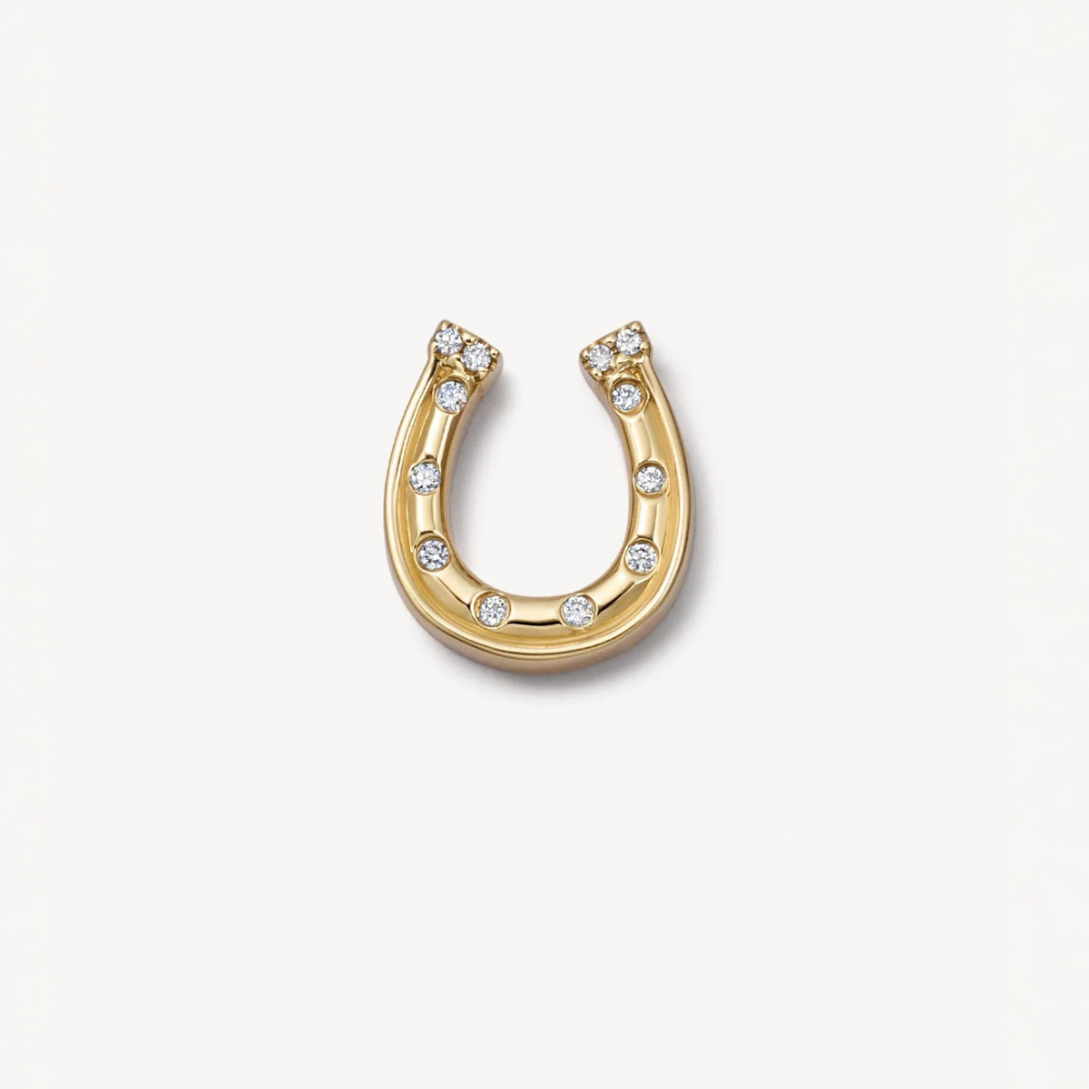 CZ Horseshoe floating charm for a Remember locket by Coeur Ailleurs.
