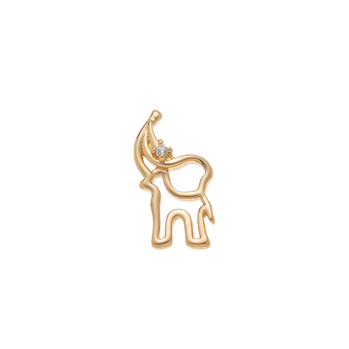 Elephant Outline floating charm for a Remember locket by Coeur Ailleurs.