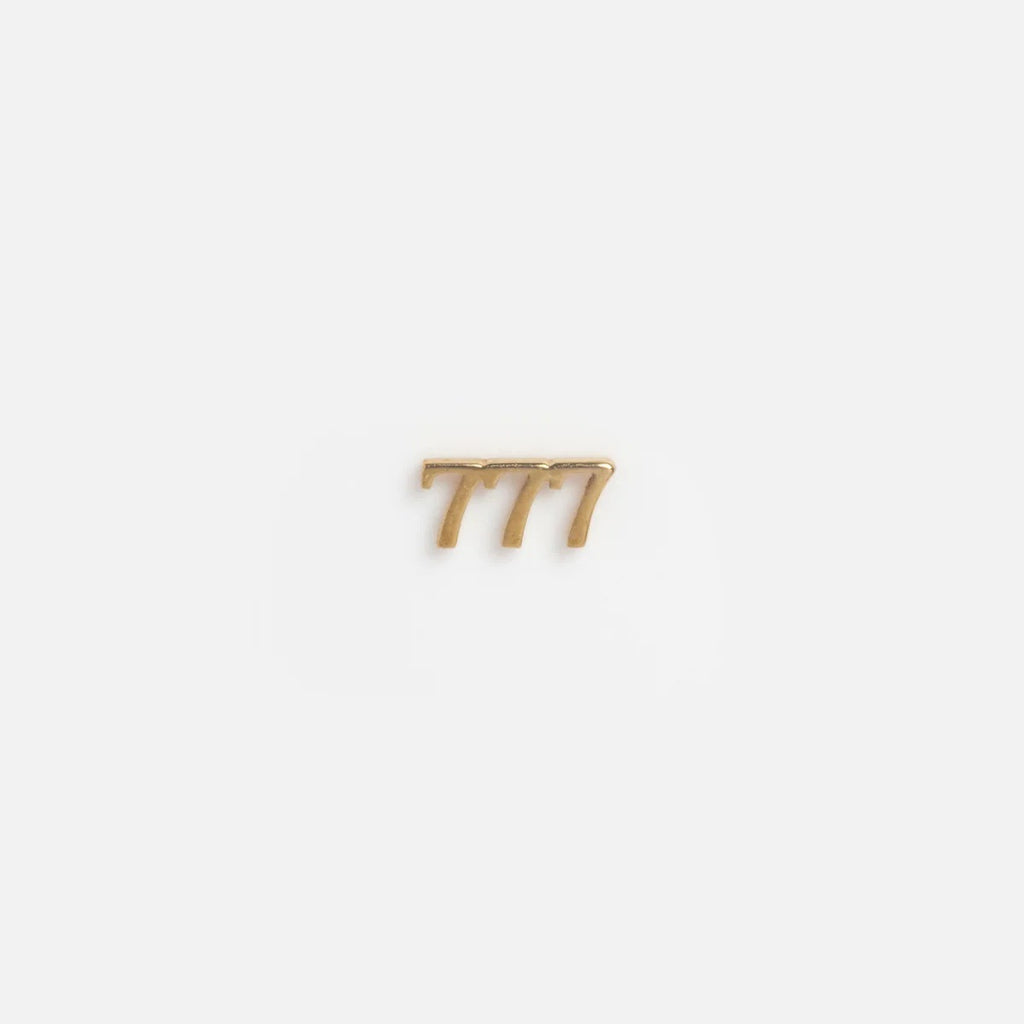 Number 777 floating charm for a Remember locket by Coeur Ailleurs.