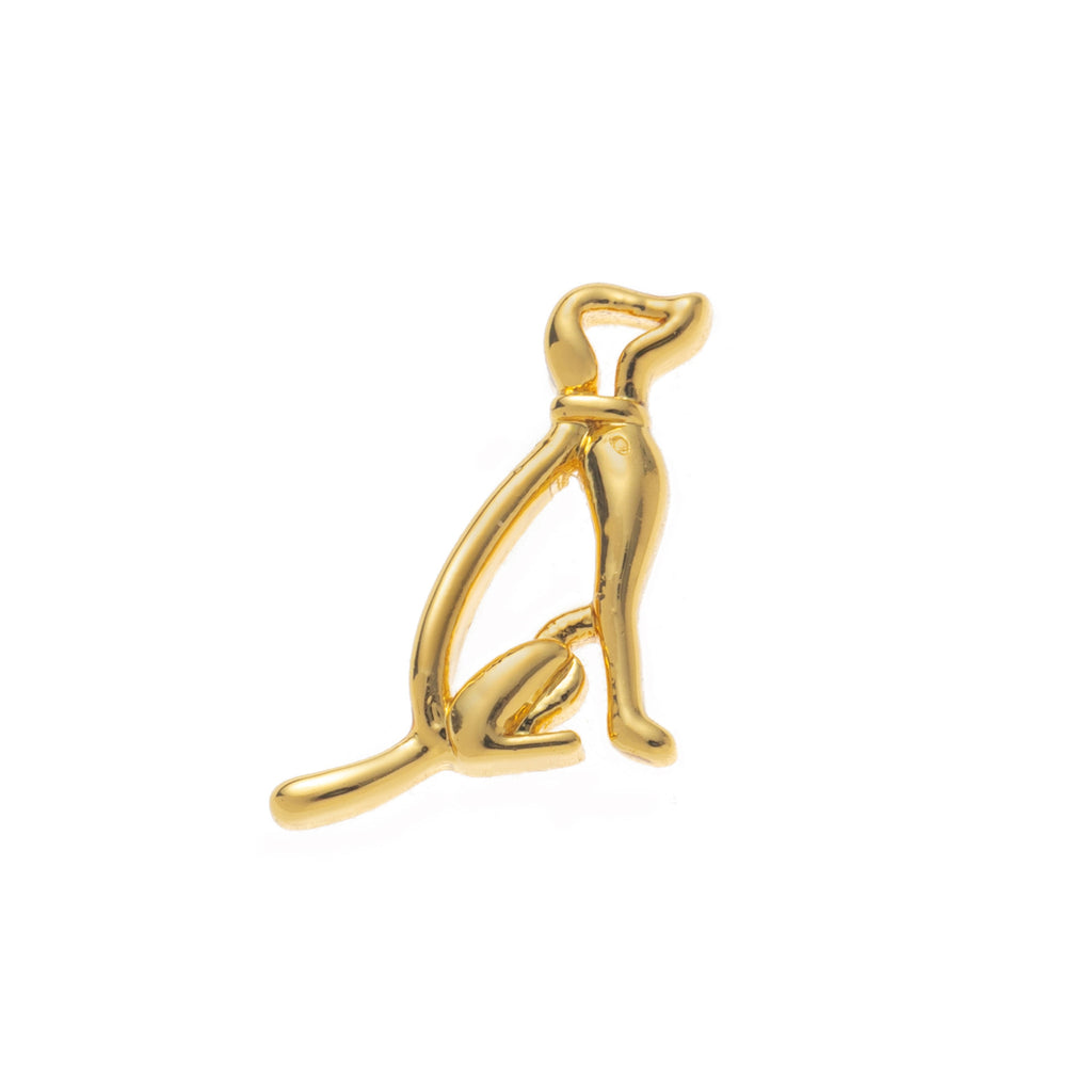 Sitting Dog floating charm for a Remember locket by Coeur Ailleurs.